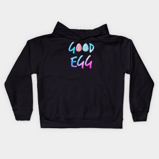 Good Egg neon text Kids Hoodie